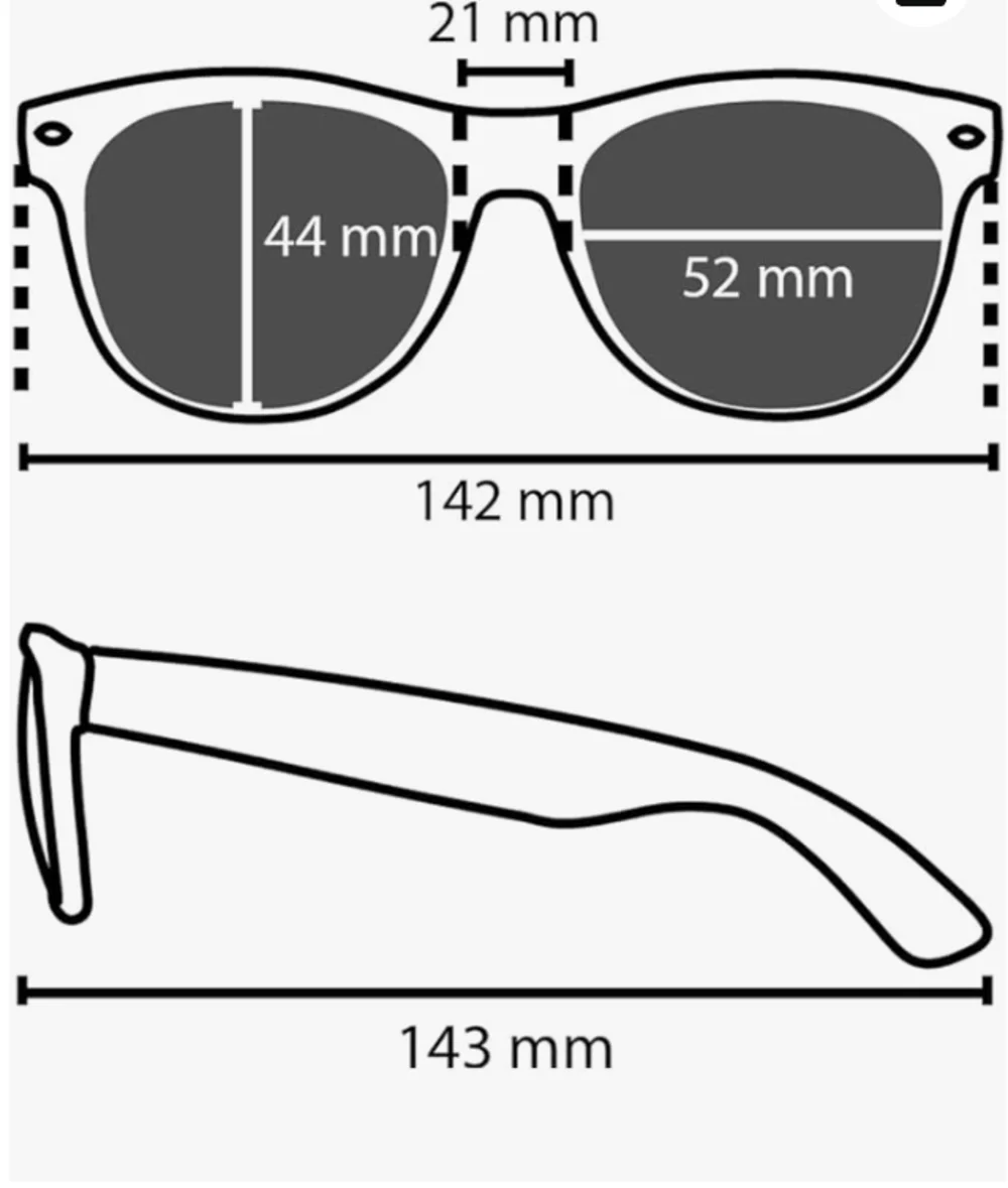 Goson Eyewear Retro Black Gloss Frame UV400 Protection Sunglasses NWT